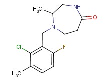 1-(2-chloro-6-fluoro-3-methylbenzyl)-2-methyl-1,4-diazepan-5-one
