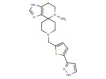 5-methyl-1'-{[5-(1H-pyrazol-3-yl)-2-thienyl]methyl}-1,5,6,7-tetrahydrospiro[imidazo[4,5-c]pyridine-4,4'-piperidine]