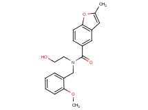 N-(2-hydroxyethyl)-N-(2-methoxybenzyl)-2-methyl-1-benzofuran-5-carboxamide