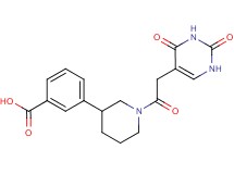 3-{1-[(2,4-dioxo-1,2,3,4-tetrahydropyrimidin-5-yl)acetyl]piperidin-3-yl}benzoic acid
