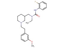 N-ethyl-N'-(2-fluorophenyl)-N-({1-[2-(3-methoxyphenyl)ethyl]-3-piperidinyl}methyl)urea