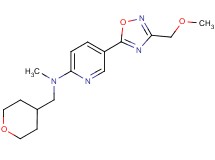5-[3-(methoxymethyl)-1,2,4-oxadiazol-5-yl]-N-methyl-N-(tetrahydro-2H-pyran-4-ylmethyl)-2-pyridinamine
