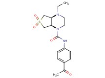 (4aS*,7aR*)-N-(4-acetylphenyl)-4-ethylhexahydrothieno[3,4-b]pyrazine-1(2H)-carboxamide 6,6-dioxide