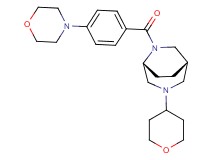 (1S*,5R*)-6-(4-morpholin-4-ylbenzoyl)-3-(tetrahydro-2H-pyran-4-yl)-3,6-diazabicyclo[3.2.2]nonane