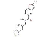 N-(2,1,3-benzothiadiazol-5-ylmethyl)-N,2-dimethyl-1-benzofuran-5-carboxamide