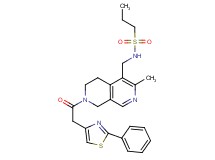 N-({3-methyl-7-[(2-phenyl-1,3-thiazol-4-yl)acetyl]-5,6,7,8-tetrahydro-2,7-naphthyridin-4-yl}methyl)-1-propanesulfonamide