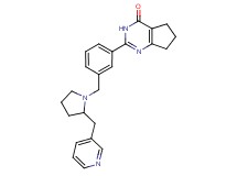 2-(3-{[2-(pyridin-3-ylmethyl)pyrrolidin-1-yl]methyl}phenyl)-3,5,6,7-tetrahydro-4H-cyclopenta[d]pyrimidin-4-one