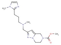 methyl 2-({methyl[3-(1-methyl-1H-imidazol-2-yl)propyl]amino}methyl)-6,7-dihydropyrazolo[1,5-a]pyrazine-5(4H)-carboxylate