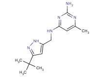 N~4~-[(3-tert-butyl-1H-pyrazol-5-yl)methyl]-6-methylpyrimidine-2,4-diamine