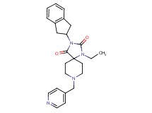 3-(2,3-dihydro-1H-inden-2-yl)-1-ethyl-8-(4-pyridinylmethyl)-1,3,8-triazaspiro[4.5]decane-2,4-dione