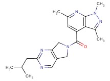 4-[(2-isobutyl-5,7-dihydro-6H-pyrrolo[3,4-d]pyrimidin-6-yl)carbonyl]-1,3,6-trimethyl-1H-pyrazolo[3,4-b]pyridine