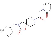 3-(2-ethylbutyl)-8-[(2-oxopyridin-1(2H)-yl)acetyl]-1-oxa-3,8-diazaspiro[4.5]decan-2-one