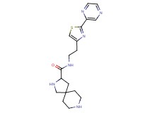 N-{2-[2-(2-pyrazinyl)-1,3-thiazol-4-yl]ethyl}-2,8-diazaspiro[4.5]decane-3-carboxamide dihydrochloride