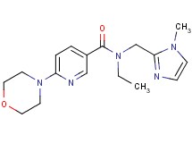 N-ethyl-N-[(1-methyl-1H-imidazol-2-yl)methyl]-6-(4-morpholinyl)nicotinamide
