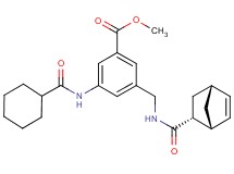 methyl 3-({[(1R*,2R*,4R*)-bicyclo[2.2.1]hept-5-en-2-ylcarbonyl]amino}methyl)-5-[(cyclohexylcarbonyl)amino]benzoate