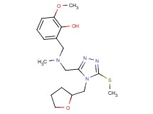 2-methoxy-6-[(methyl{[5-(methylthio)-4-(tetrahydro-2-furanylmethyl)-4H-1,2,4-triazol-3-yl]methyl}amino)methyl]phenol