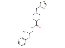 1-(2-furylmethyl)-N-[2-(3-pyridinyloxy)propyl]-4-piperidinecarboxamide