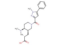 3-{(3R*,4S*)-4-(dimethylamino)-1-[(1-methyl-5-phenyl-1H-pyrazol-3-yl)carbonyl]piperidin-3-yl}propanoic acid