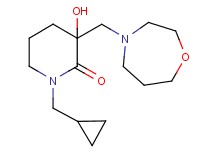 1-(cyclopropylmethyl)-3-hydroxy-3-(1,4-oxazepan-4-ylmethyl)-2-piperidinone