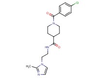 1-(4-chlorobenzoyl)-N-[2-(2-methyl-1H-imidazol-1-yl)ethyl]-4-piperidinecarboxamide trifluoroacetate