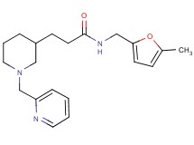 N-[(5-methyl-2-furyl)methyl]-3-[1-(2-pyridinylmethyl)-3-piperidinyl]propanamide