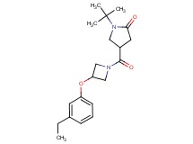 1-tert-butyl-4-{[3-(3-ethylphenoxy)-1-azetidinyl]carbonyl}-2-pyrrolidinone