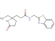 N-(1,3-benzothiazol-2-ylmethyl)-3-(2-ethyl-5-oxo-2-pyrrolidinyl)propanamide