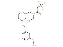 N-ethyl-3,3,3-trifluoro-N-({1-[2-(3-methoxyphenyl)ethyl]-3-piperidinyl}methyl)propanamide