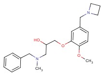 1-[5-(azetidin-1-ylmethyl)-2-methoxyphenoxy]-3-[benzyl(methyl)amino]propan-2-ol