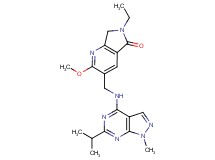 6-ethyl-3-{[(6-isopropyl-1-methyl-1H-pyrazolo[3,4-d]pyrimidin-4-yl)amino]methyl}-2-methoxy-6,7-dihydro-5H-pyrrolo[3,4-b]pyridin-5-one