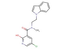 5-chloro-2-hydroxy-N-[2-(1H-indol-1-yl)ethyl]-N-methylnicotinamide