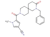 5-[(2-benzyl-3-oxo-2,9-diazaspiro[5.5]undec-9-yl)carbonyl]-1-methyl-1H-pyrrole-3-carbonitrile