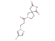 7-[3-(4-chloro-1H-pyrazol-1-yl)propanoyl]-2,7-diazaspiro[4.4]nonane-1,3-dione