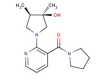 (3R*,4R*)-3,4-dimethyl-1-[3-(1-pyrrolidinylcarbonyl)-2-pyridinyl]-3-pyrrolidinol