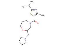 4-[(2-isopropyl-4-methyl-1,3-thiazol-5-yl)carbonyl]-2-(1-pyrrolidinylmethyl)-1,4-oxazepane