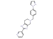 5-[4-(1H-pyrazol-1-yl)benzyl]-2-pyridin-3-yl-4,5,6,7-tetrahydro-1H-imidazo[4,5-c]pyridine