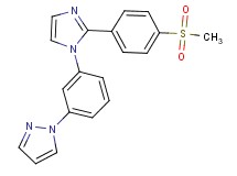 1-(3-{2-[4-(methylsulfonyl)phenyl]-1H-imidazol-1-yl}phenyl)-1H-pyrazole
