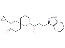 2-cyclopropyl-8-[3-(4,5,6,7-tetrahydro-1H-indazol-3-yl)propanoyl]-2,8-diazaspiro[5.5]undecan-3-one