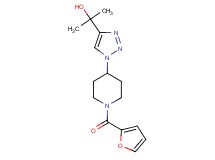 2-{1-[1-(2-furoyl)piperidin-4-yl]-1H-1,2,3-triazol-4-yl}propan-2-ol