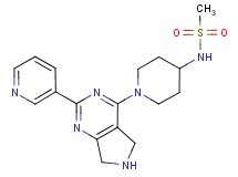 N-{1-[2-(3-pyridinyl)-6,7-dihydro-5H-pyrrolo[3,4-d]pyrimidin-4-yl]-4-piperidinyl}methanesulfonamide