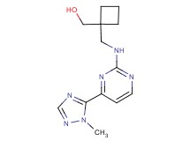 [1-({[4-(1-methyl-1H-1,2,4-triazol-5-yl)pyrimidin-2-yl]amino}methyl)cyclobutyl]methanol