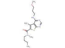 N-butyl-4-[(3-methoxypropyl)amino]-N,5-dimethylthieno[2,3-d]pyrimidine-6-carboxamide