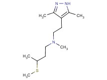N-[2-(3,5-dimethyl-1H-pyrazol-4-yl)ethyl]-N-methyl-3-(methylthio)butan-1-amine