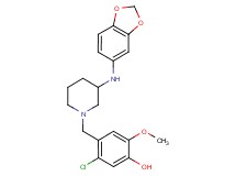4-{[3-(1,3-benzodioxol-5-ylamino)-1-piperidinyl]methyl}-5-chloro-2-methoxyphenol