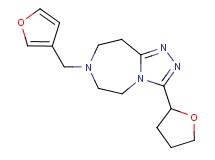7-(3-furylmethyl)-3-(tetrahydro-2-furanyl)-6,7,8,9-tetrahydro-5H-[1,2,4]triazolo[4,3-d][1,4]diazepine