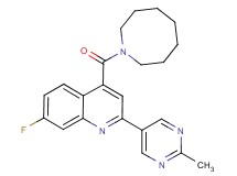 4-(azocan-1-ylcarbonyl)-7-fluoro-2-(2-methylpyrimidin-5-yl)quinoline
