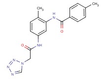 4-methyl-N-{2-methyl-5-[(1H-tetrazol-1-ylacetyl)amino]phenyl}benzamide