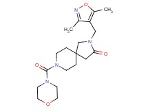 2-[(3,5-dimethyl-4-isoxazolyl)methyl]-8-(4-morpholinylcarbonyl)-2,8-diazaspiro[4.5]decan-3-one