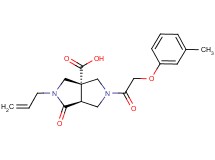 (3aR*,6aS*)-2-allyl-5-[(3-methylphenoxy)acetyl]-1-oxohexahydropyrrolo[3,4-c]pyrrole-3a(1H)-carboxylic acid
