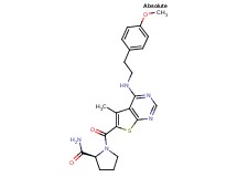 1-[(4-{[2-(4-methoxyphenyl)ethyl]amino}-5-methylthieno[2,3-d]pyrimidin-6-yl)carbonyl]-L-prolinamide